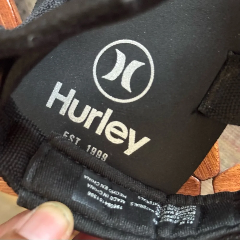 Hurley Men's Sport Sandals Hiking Sandals Outdoor Light Weight Black Sandal